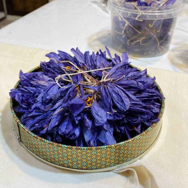 غنچه گل زعفران خشک ۵۰ گرمی با ظرف خاتم